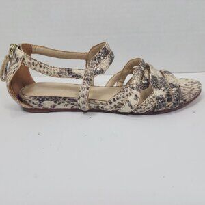 Coye Nokes Newyork  Brown/Grey /women strappy  Open toe Sandal, Size 37